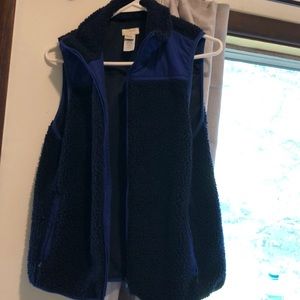 J crew factory Sherpa vest
